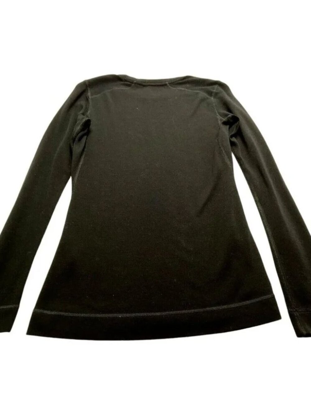 SMARTWOOL 100% Merino Wool Base Layer Tee Long Sleeve Black